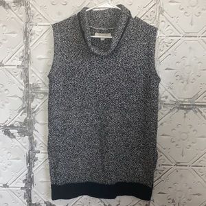 Loft sleeveless knit turtleneck sweater